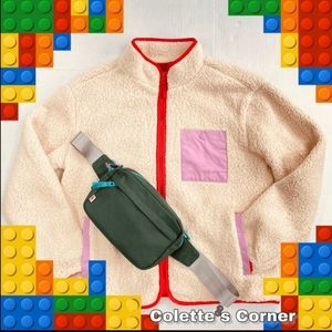 SHOP THE LOOK.  LEGO SHERPA FLEECE COLORBLOCK FLEECE ZIPPER JACKET